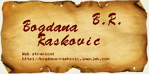 Bogdana Rašković vizit kartica